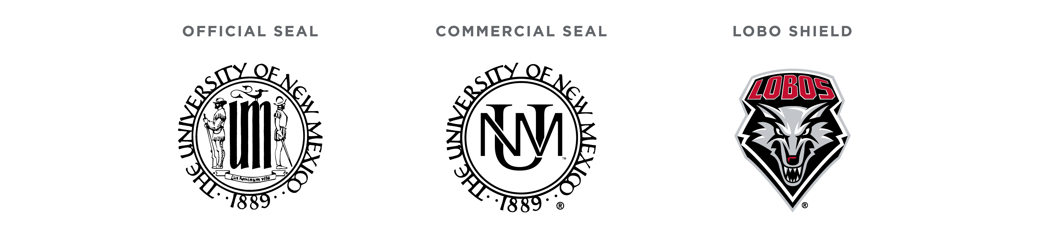 official seal commercial seal and athletics shield